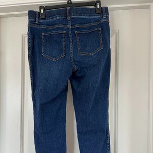 Spanx Ankle Skinny (Size: L) (Color: Midnight Shade - traditional blue denim)